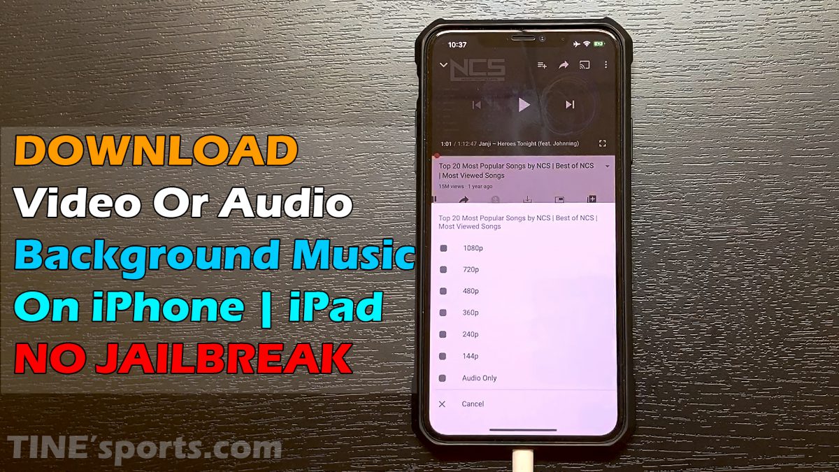 DOWNLOAD Video Or Audio Background Music On iPhone iPad NO JAILBREAK
