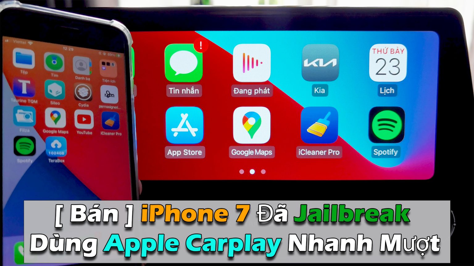 [Chia Sẽ & Bán ] iPhone 7 Đã Jailbreak Dùng Xem Youtube Trên Aplle