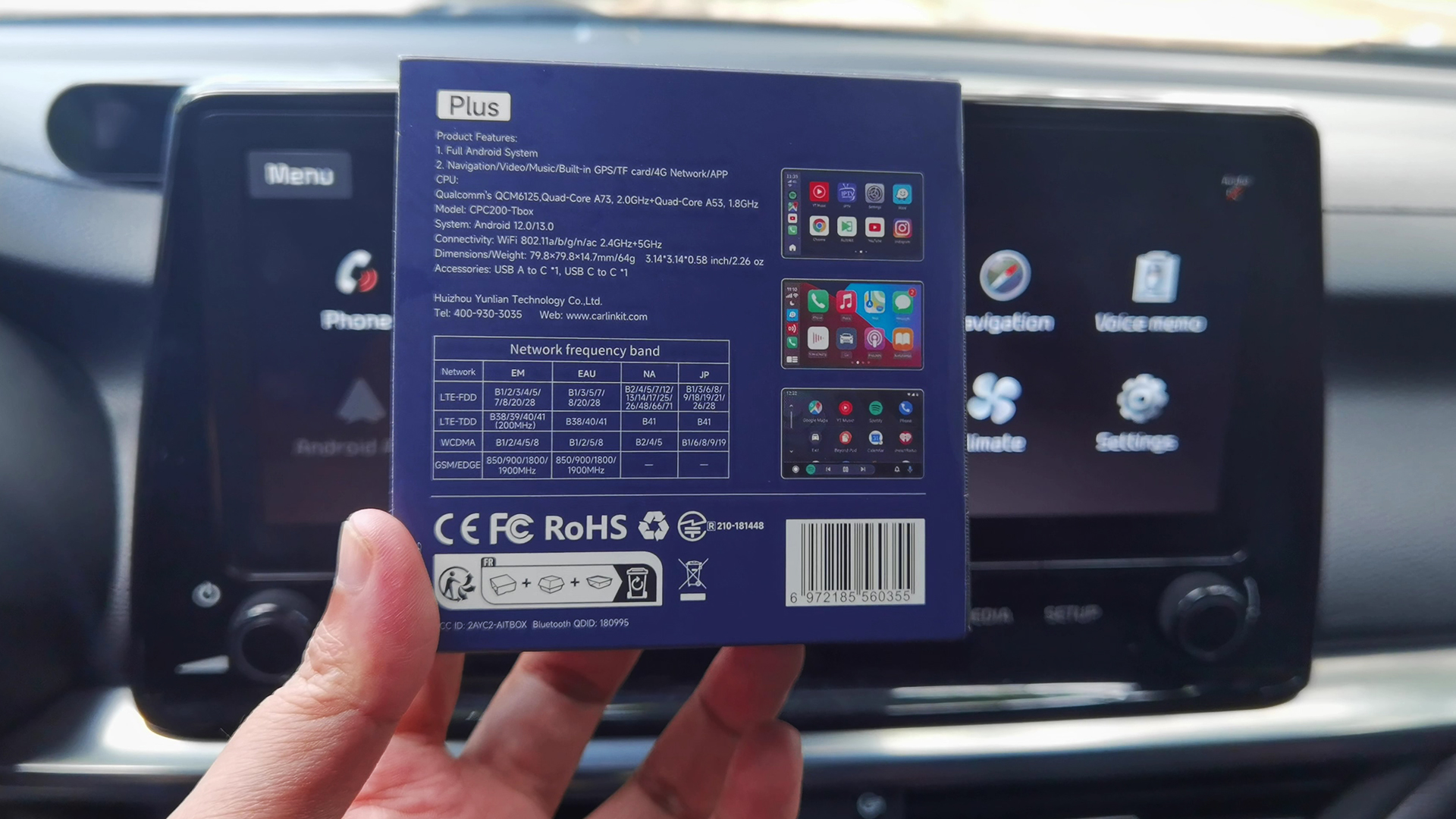 Carlinkit T-Box Plus Snapdragon 665 RAM 8GB - ROM 128GB cài full ứng dụng.