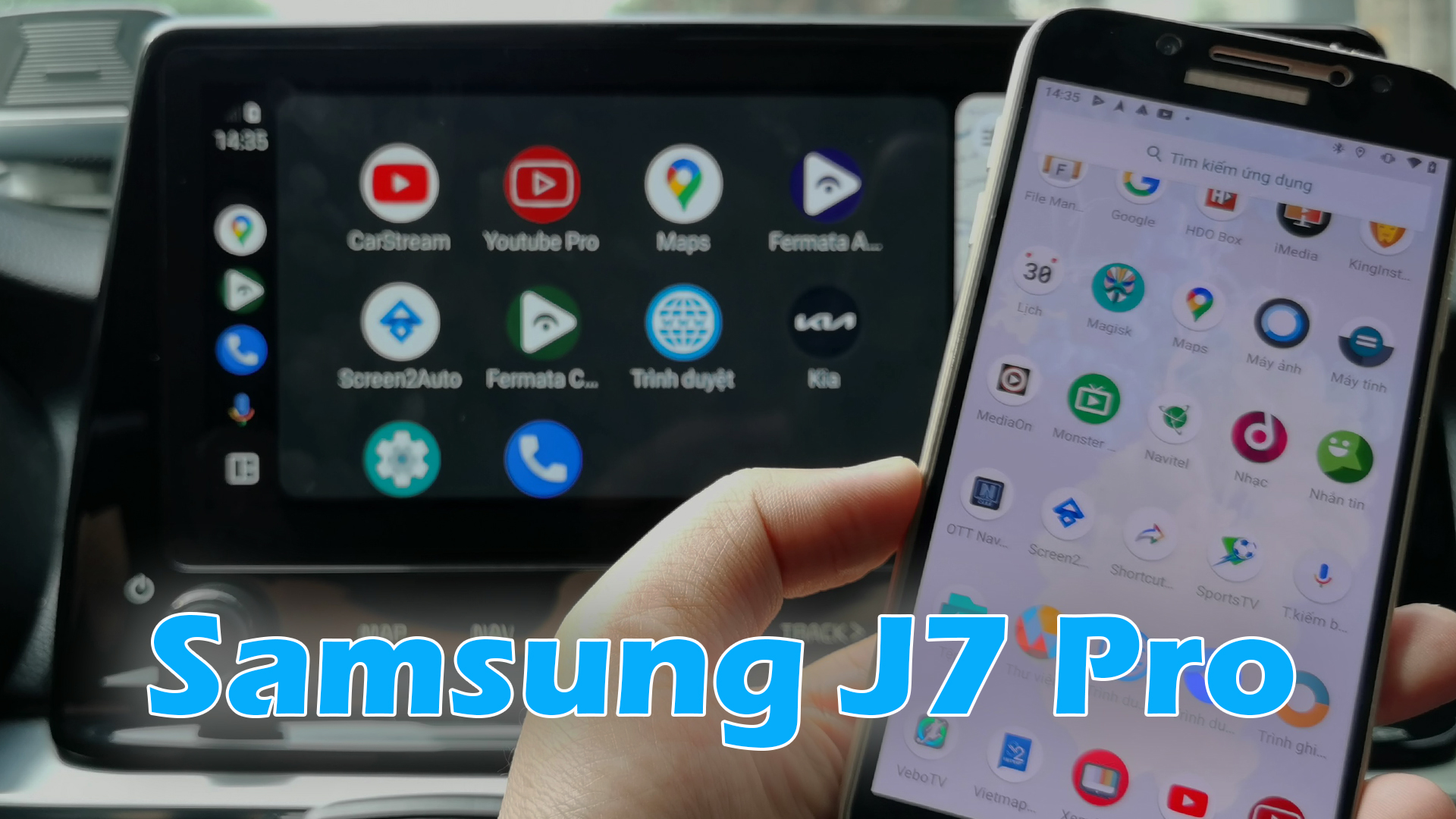 Samsung J7 Pro Android 10 Xem Youtube Trên Android Auto Full App (033