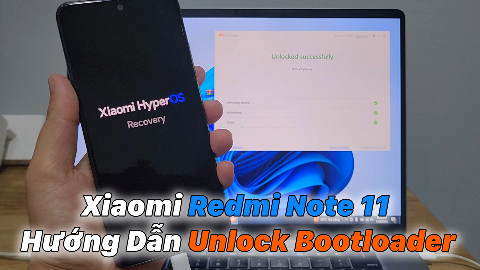 Xiaomi Redmi Note 11 - Hướng Dẫn Unlock Bootloader